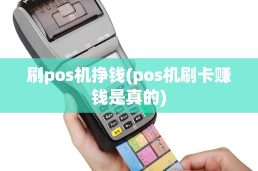 刷pos机挣钱(pos机刷卡赚钱是真的)