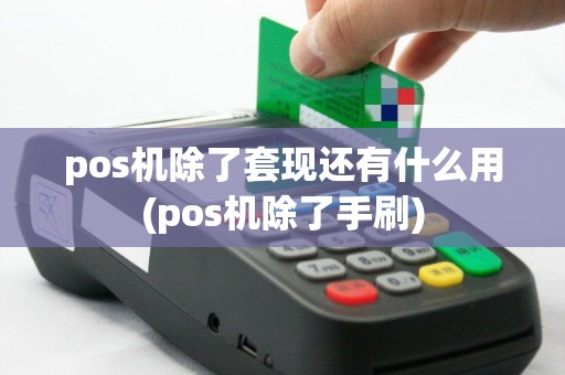 pos机除了套现还有什么用(pos机除了手刷)