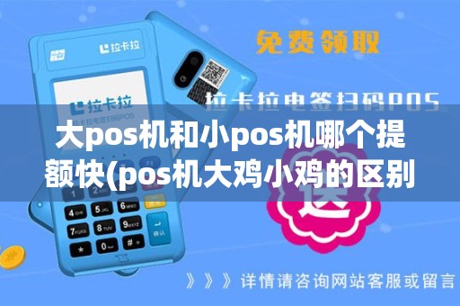 大pos机和小pos机哪个提额快(pos机大鸡小鸡的区别)
