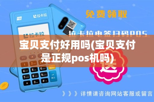 宝贝支付好用吗(宝贝支付是正规pos机吗)