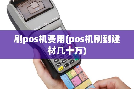 刷pos机费用(pos机刷到建材几十万)