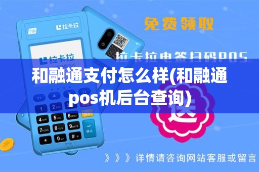 和融通支付怎么样(和融通pos机后台查询)