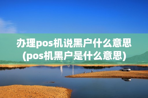办理pos机说黑户什么意思(pos机黑户是什么意思)