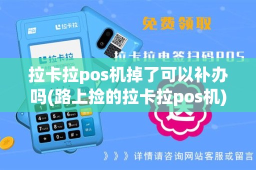 拉卡拉pos机掉了可以补办吗(路上捡的拉卡拉pos机)