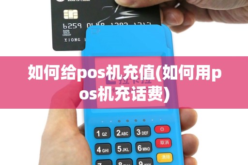 如何给pos机充值(如何用pos机充话费)