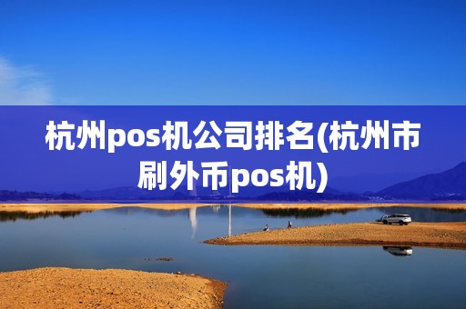 杭州pos机公司排名(杭州市刷外币pos机)