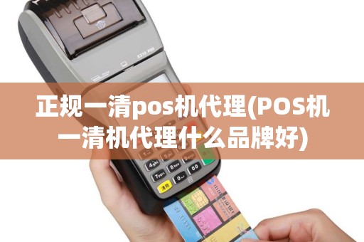 正规一清pos机代理(POS机一清机代理什么品牌好)