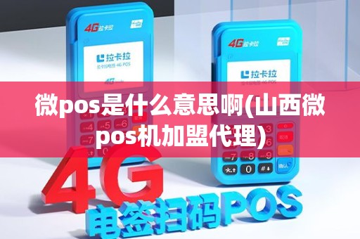 微pos是什么意思啊(山西微pos机加盟代理)