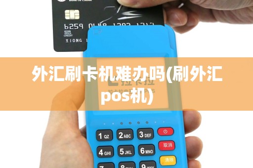 外汇刷卡机难办吗(刷外汇pos机)