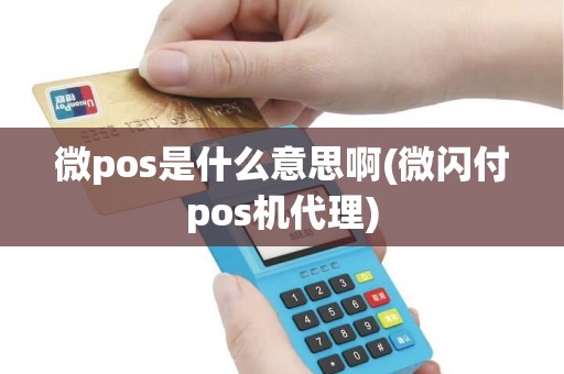 微pos是什么意思啊(微闪付pos机代理)