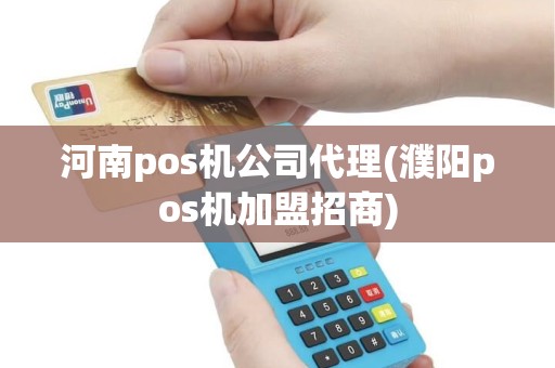 河南pos机公司代理(濮阳pos机加盟招商)