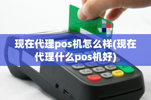 现在代理pos机怎么样(现在代理什么pos机好)