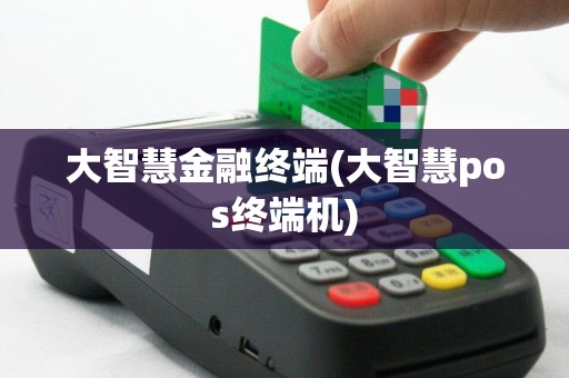 大智慧金融终端(大智慧pos终端机)
