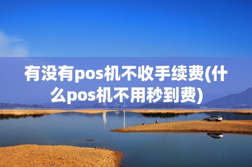 有没有pos机不收手续费(什么pos机不用秒到费)