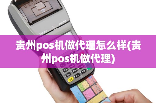 贵州pos机做代理怎么样(贵州pos机做代理)
