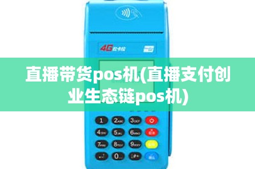 直播带货pos机(直播支付创业生态链pos机)