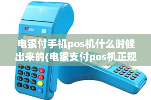 电银付手机pos机什么时候出来的(电银支付pos机正规吗)