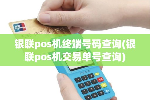 银联pos机终端号码查询(银联pos机交易单号查询)