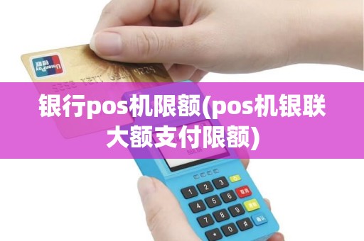 银行pos机限额(pos机银联大额支付限额)