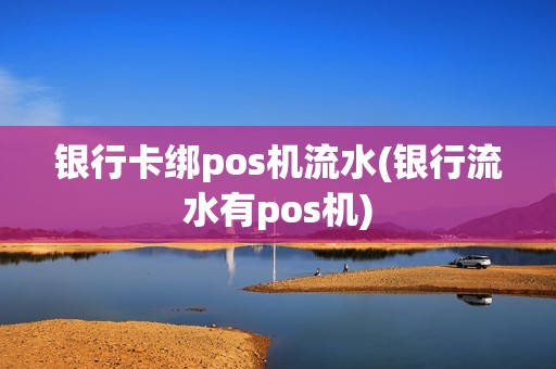 银行卡绑pos机流水(银行流水有pos机)