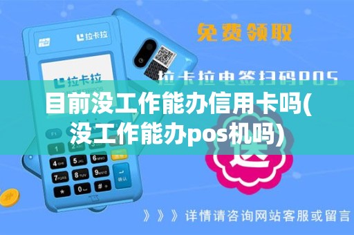 目前没工作能办信用卡吗(没工作能办pos机吗)