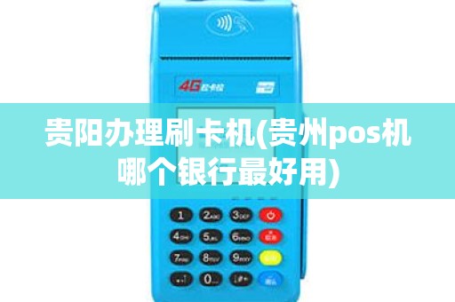 贵阳办理刷卡机(贵州pos机哪个银行最好用)