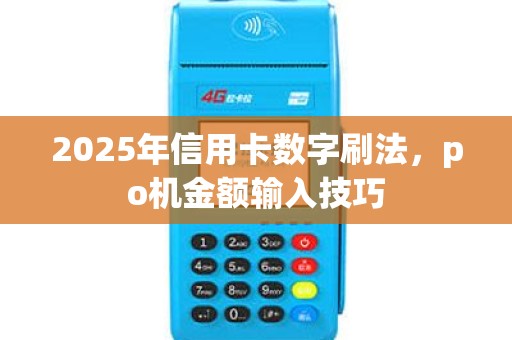 2025年信用卡数字刷法，po机金额输入技巧