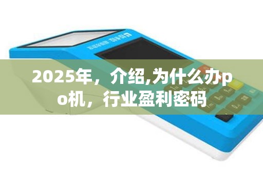 2025年，介绍,为什么办po机，行业盈利密码