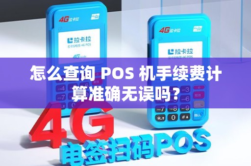 怎么查询 POS 机手续费计算准确无误吗？
