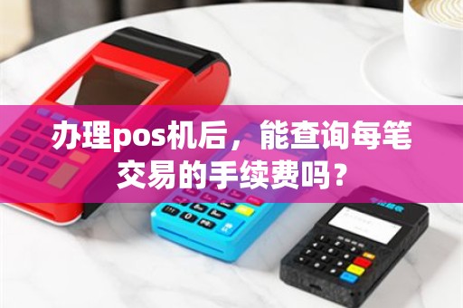 办理pos机后,能查询每笔交易的手续费吗? 办理pos机后,能查询每笔交易的手续费吗?