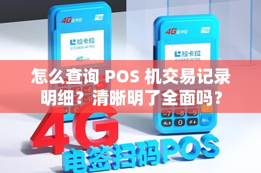 怎么查询 POS 机交易记录明细？清晰明了全面吗？