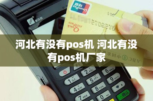 河北有没有pos机 河北有没有pos机厂家