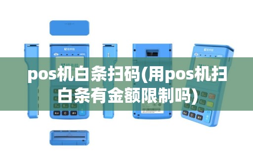 pos机白条扫码(用pos机扫白条有金额限制吗)
