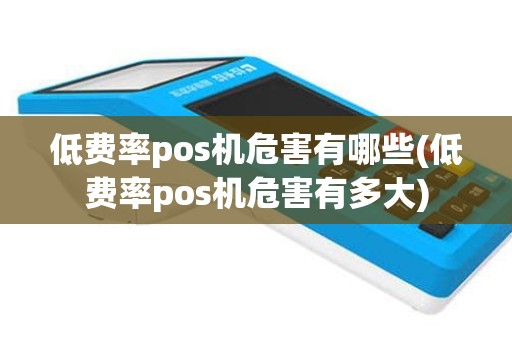 低费率pos机危害有哪些(低费率pos机危害有多大)