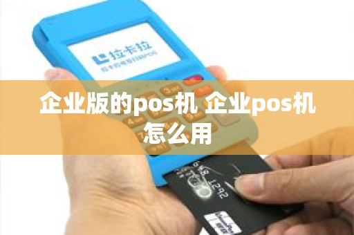 企业版的pos机 企业pos机怎么用