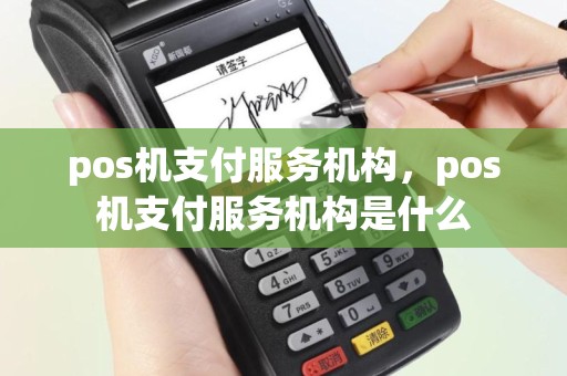 pos机支付服务机构，pos机支付服务机构是什么