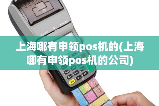 上海哪有申领pos机的(上海哪有申领pos机的公司)