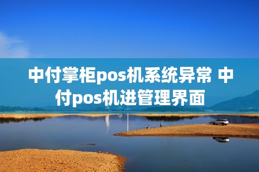 中付掌柜pos机系统异常 中付pos机进管理界面