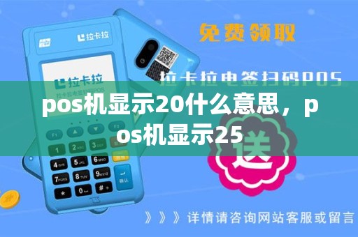 pos机显示20什么意思，pos机显示25