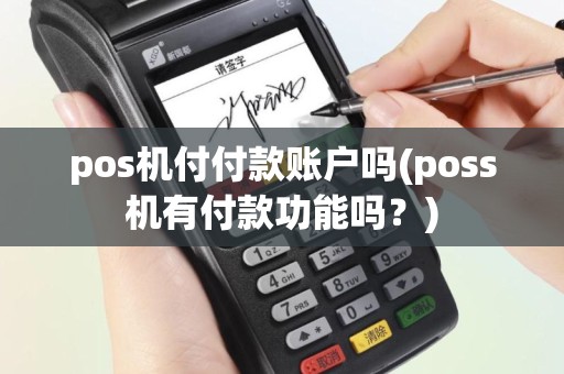 pos机付付款账户吗(poss机有付款功能吗？)