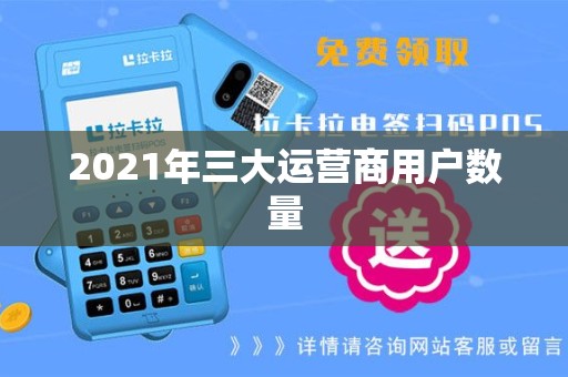 2021年三大运营商用户数量