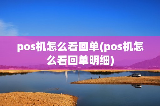 pos机怎么看回单(pos机怎么看回单明细)