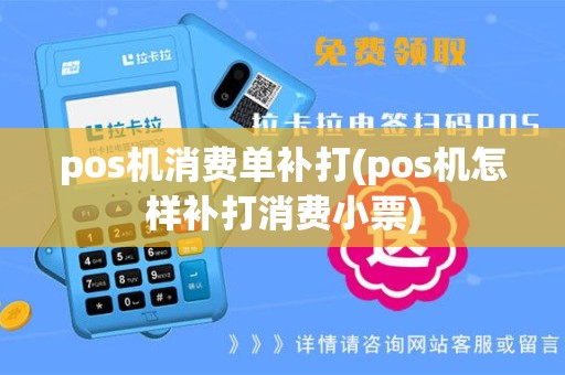pos机消费单补打(pos机怎样补打消费小票)