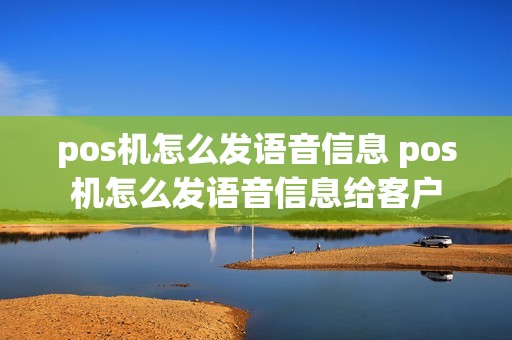 pos机怎么发语音信息 pos机怎么发语音信息给客户