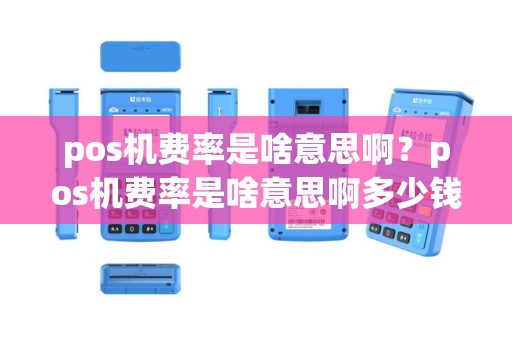 pos机费率是啥意思啊？pos机费率是啥意思啊多少钱