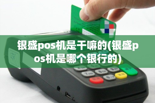 银盛pos机是干嘛的(银盛pos机是哪个银行的)