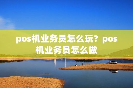 pos机业务员怎么玩？pos机业务员怎么做