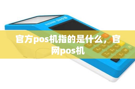 官方pos机指的是什么，官网pos机