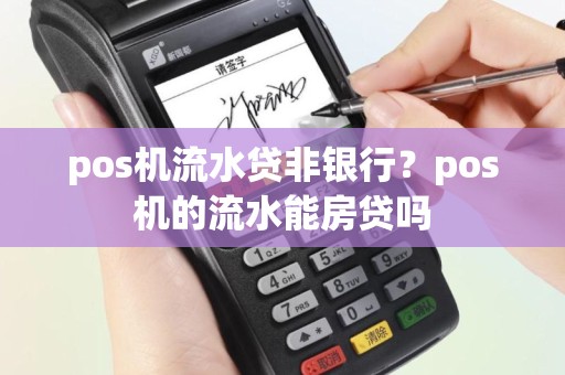 pos机流水贷非银行？pos机的流水能房贷吗