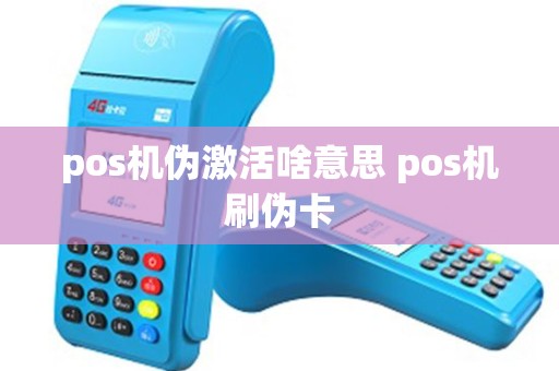 pos机伪激活啥意思 pos机刷伪卡